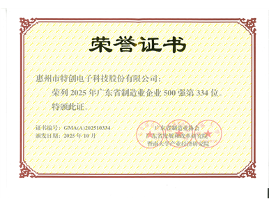 2025年 广东省制造业500强